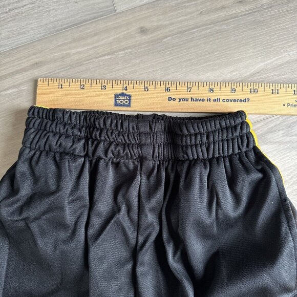 VINTAGE Mperial Sportswear‎ Bruce Lee Black & Yellow YOUTH Basketball Shorts L - Picture 8 of 10
